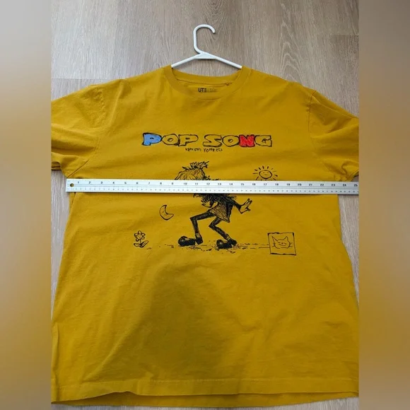 Uniqlo Kenshi Yonezu UT Yellow Graphic T-Shirt Pop Song Size XL - Picture 6 of 7
